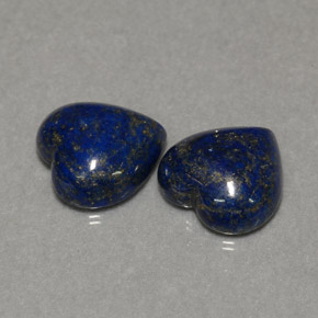 Pedras preciosas de lápis-lazúli azul natural de  ct, formato de coração, opaco