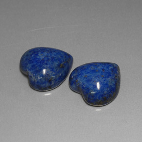 Pedras preciosas de lápis-lazúli azul natural de  ct, formato de coração, opaco
