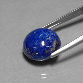 Lápis-lazúli azul natural 15,54ct, corte redondo, opaco
