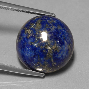 Lápis-lazúli azul natural 14,66ct, corte redondo, opaco