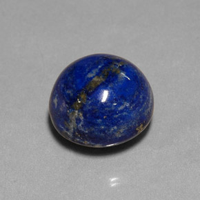 Lápis-lazúli azul real Natural 10.74ct, Corte Redondo, Opaco