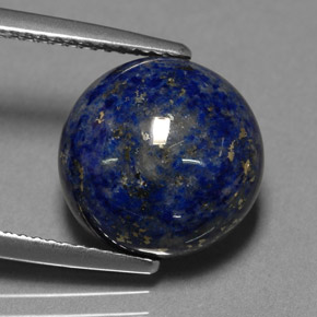 Lápis-lazúli azul natural 8,29ct, corte redondo, opaco