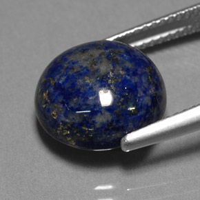 Lápis-lazúli azul natural 8,29ct, corte redondo, opaco