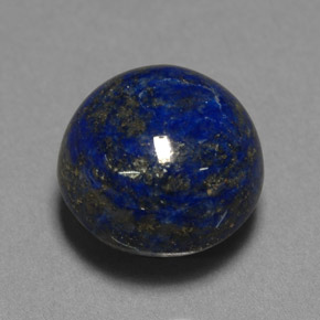 Lápis-lazúli azul natural 10,42ct, corte redondo, opaco