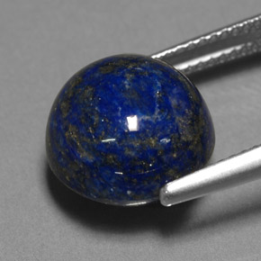 Lápis-lazúli azul natural 10,42ct, corte redondo, opaco