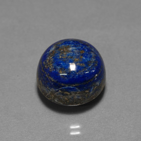 Lápis-lazúli azul natural 15,77ct, corte redondo, opaco