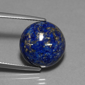 Lápis-lazúli azul natural 13,88ct, corte redondo, opaco