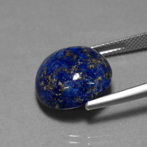 Lápis-lazúli azul natural 13,88ct, corte redondo, opaco