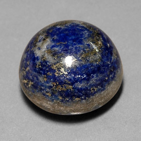 Lápis-lazúli azul natural 14,91ct, corte redondo, opaco