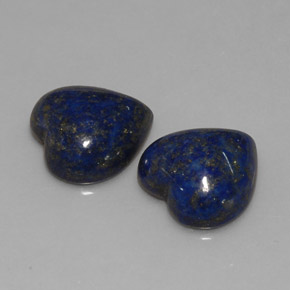 Pedras preciosas de lápis-lazúli azul natural de  ct, formato de coração, opaco