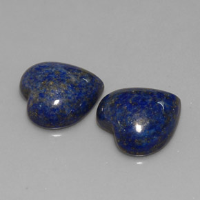 Pedras preciosas de lápis-lazúli azul natural de  ct, formato de coração, opaco