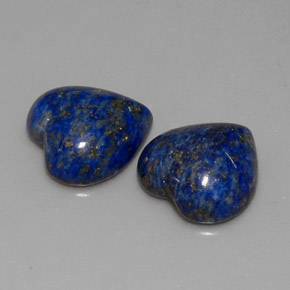 Pedras preciosas de lápis-lazúli azul natural de  ct, formato de coração, opaco