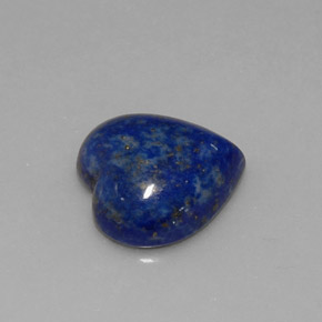 Lápis-lazúli azul natural 5,89ct, formato de coração, opaco