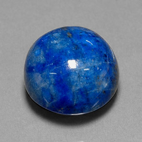 Lápis-lazúli azul natural 19,11ct, corte redondo, opaco
