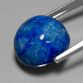 Lápis-lazúli azul natural 19,11ct, corte redondo, opaco