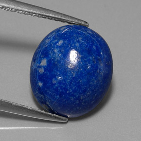 Lápis-lazúli azul natural 4,72ct, corte oval, opaco