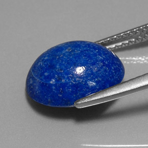 Lápis-lazúli azul natural 4,72ct, corte oval, opaco