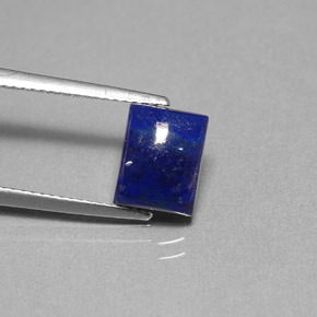 Lápis-lazúli azul natural 2,95ct, baguete, opaco