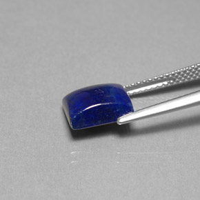 Lápis-lazúli azul natural 2,95ct, baguete, opaco