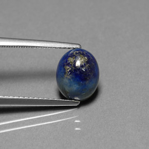 Lápis-lazúli azul natural 2,16ct, corte oval, opaco