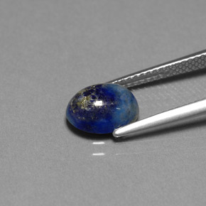 Lápis-lazúli azul natural 2,16ct, corte oval, opaco