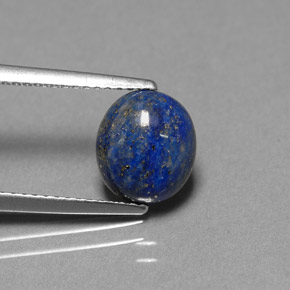 Lápis-lazúli azul natural 2,30ct, corte oval, opaco