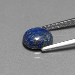 Lápis-lazúli azul natural 2,30ct, corte oval, opaco