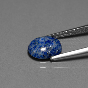 Lápis-lazúli azul natural 2,36ct, corte oval, opaco