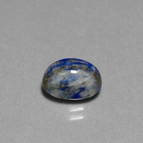 Lápis-lazúli azul natural 2,55ct, corte oval, opaco