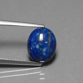 Lápis-lazúli azul real Natural 2.83ct, Corte Oval, Opaco