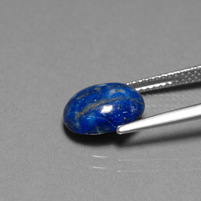 Lápis-lazúli azul real Natural 2.83ct, Corte Oval, Opaco