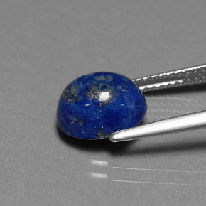 Lápis-lazúli azul natural 3,37ct, corte oval, opaco
