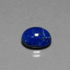 Lápis-lazúli azul natural 3,74ct, corte oval, opaco