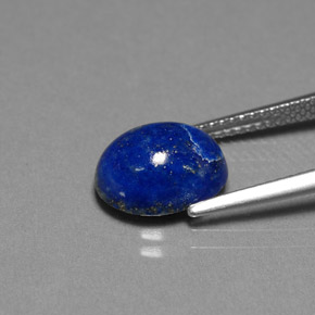 Lápis-lazúli azul natural 3,74ct, corte oval, opaco