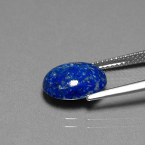 Lápis-lazúli azul natural 3,51ct, corte oval, opaco