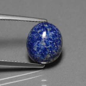 Lápis-lazúli azul natural 4,06ct, corte oval, opaco