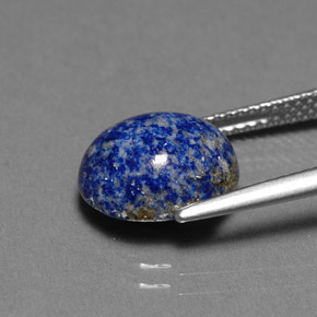 Lápis-lazúli azul natural 4,06ct, corte oval, opaco