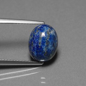 Lápis-lazúli azul natural 4,25ct, corte oval, opaco