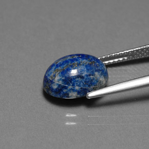 Lápis-lazúli azul natural 4,25ct, corte oval, opaco