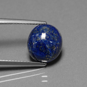 Lápis-lazúli azul natural 4,58ct, corte oval, opaco