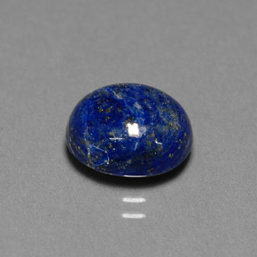 Lápis-lazúli azul natural 4,58ct, corte oval, opaco