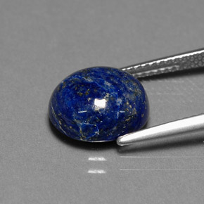 Lápis-lazúli azul natural 4,58ct, corte oval, opaco