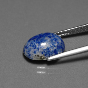 Lápis-lazúli azul natural 4,59ct, corte oval, opaco