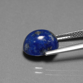 Lápis-lazúli azul natural 4,87ct, corte oval, opaco