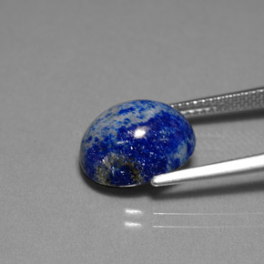 Lápis-lazúli azul real Natural 6.14ct, Corte Oval, Opaco