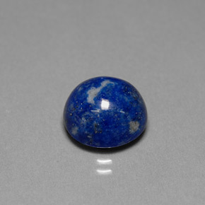 Lápis-lazúli azul natural 6,65ct, corte redondo, opaco