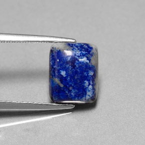 Lápis-lazúli azul real Natural 2.92ct, baguete, Opaco