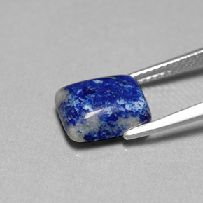Lápis-lazúli azul real Natural 2.92ct, baguete, Opaco