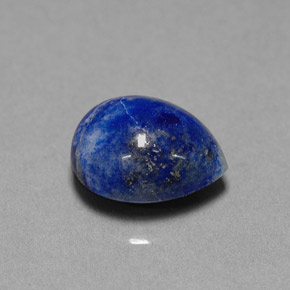 Lápis-lazúli azul natural 4,92ct, formato de pêra, opaco