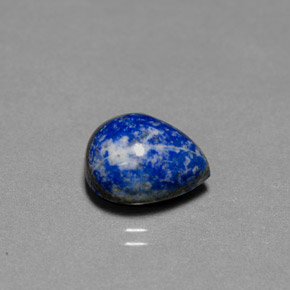 Lápis-lazúli azul natural 5,40ct, formato de pêra, opaco